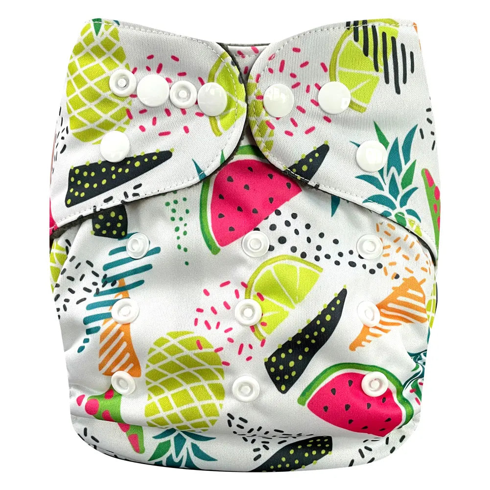 Pororo ecological diapers for baby girl boy Cloth diapers bamboo charcoal washable reusable diapers waterproof double leg gusset