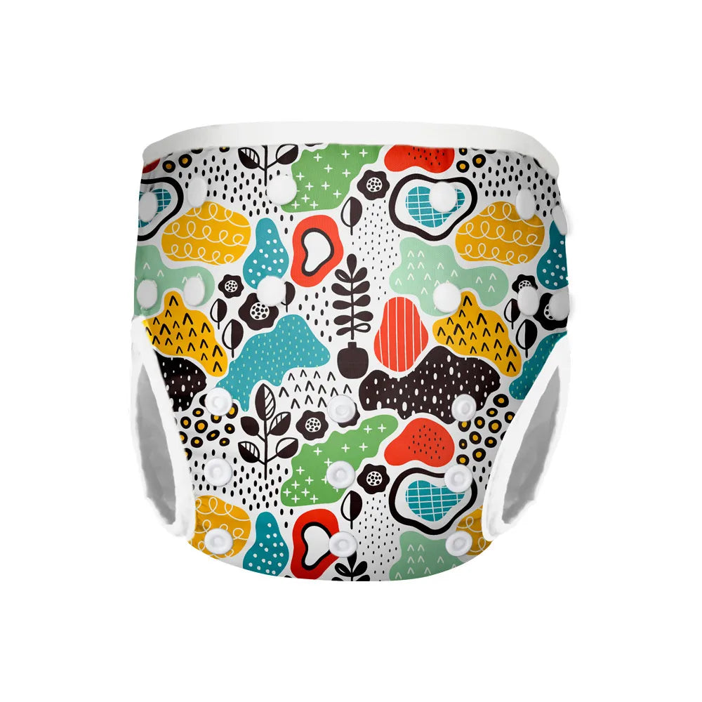 Factory Direct M Size Reusable Leak-proof Urine Solid Poop Strong Absorbent Swim Diaper Summer Pool 1-3 Years Old Baby