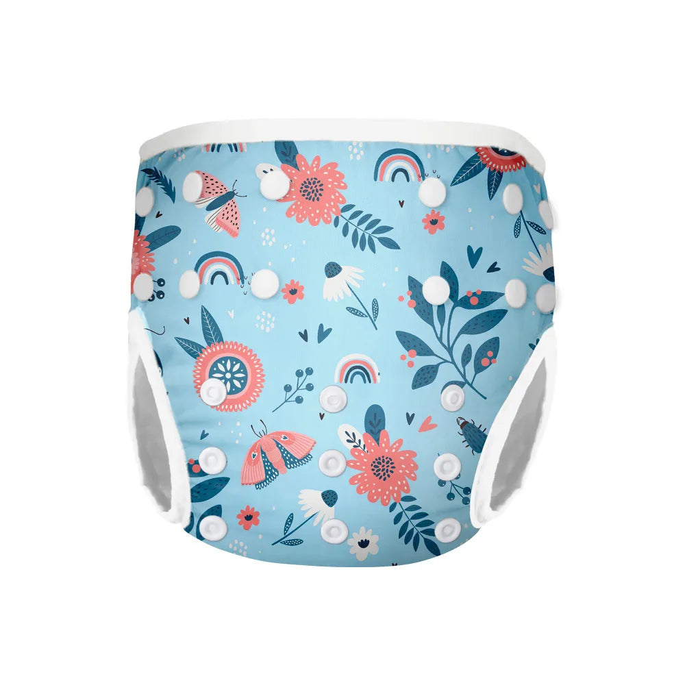 Factory Direct M Size Reusable Leak-proof Urine Solid Poop Strong Absorbent Swim Diaper Summer Pool 1-3 Years Old Baby