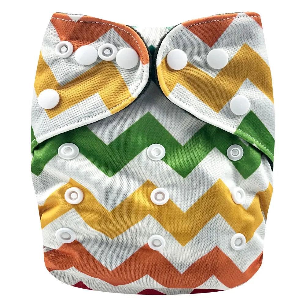 Pororo ecological diapers for baby girl boy Cloth diapers bamboo charcoal washable reusable diapers waterproof double leg gusset
