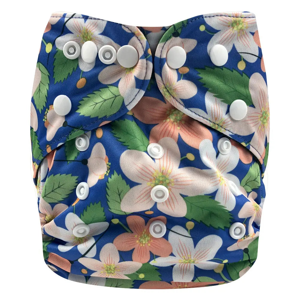 Pororo ecological diapers for baby girl boy Cloth diapers bamboo charcoal washable reusable diapers waterproof double leg gusset