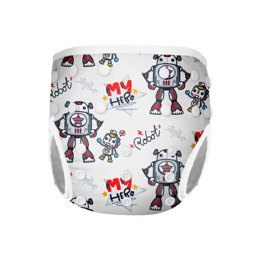 Factory Direct M Size Reusable Leak-proof Urine Solid Poop Strong Absorbent Swim Diaper Summer Pool 1-3 Years Old Baby