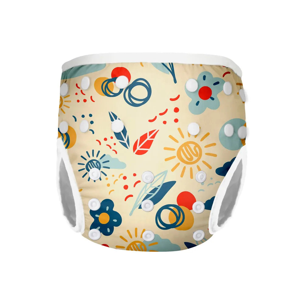 Factory Direct M Size Reusable Leak-proof Urine Solid Poop Strong Absorbent Swim Diaper Summer Pool 1-3 Years Old Baby
