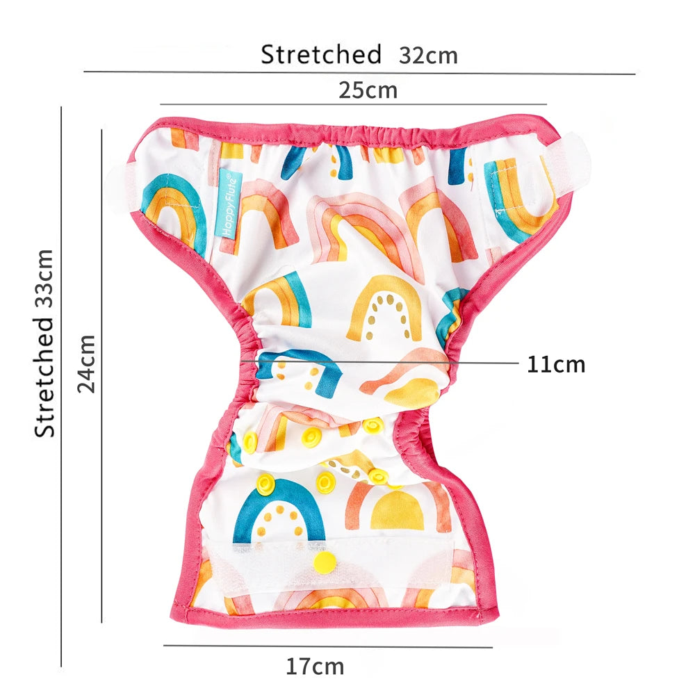 Happyflute Newborn print PUL  design snap or hook&loop eco-friendly cloth diaper cover BABY COVER
