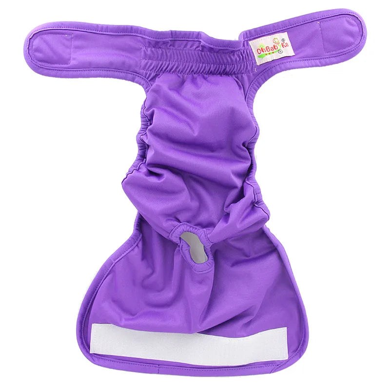 Ohbabyka Washable Female Dog Diapers Premium Reusable Diapers for Doggie in Heat Highly Absorbent Dog Diapers Female for PetPant