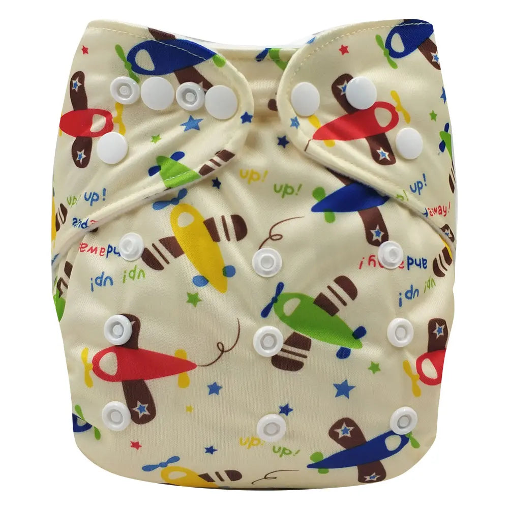 Pororo ecological diapers for baby girl boy Cloth diapers bamboo charcoal washable reusable diapers waterproof double leg gusset