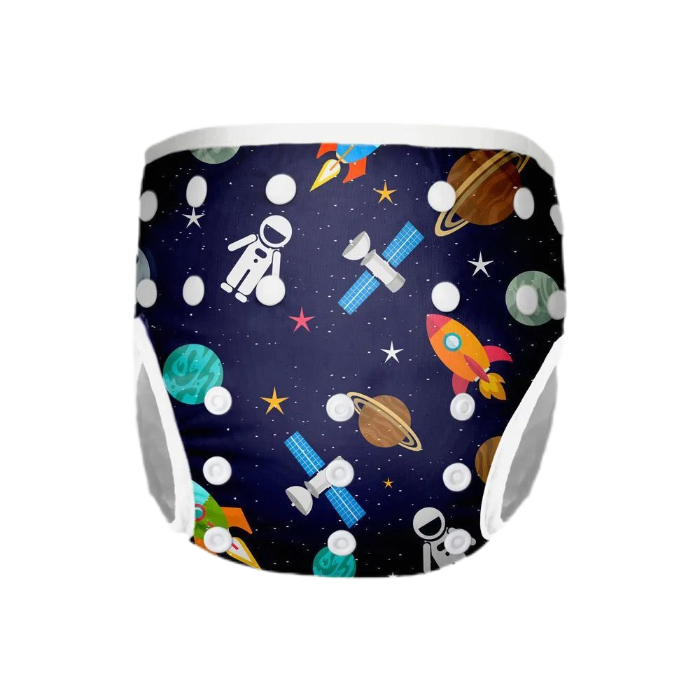 Factory Direct M Size Reusable Leak-proof Urine Solid Poop Strong Absorbent Swim Diaper Summer Pool 1-3 Years Old Baby