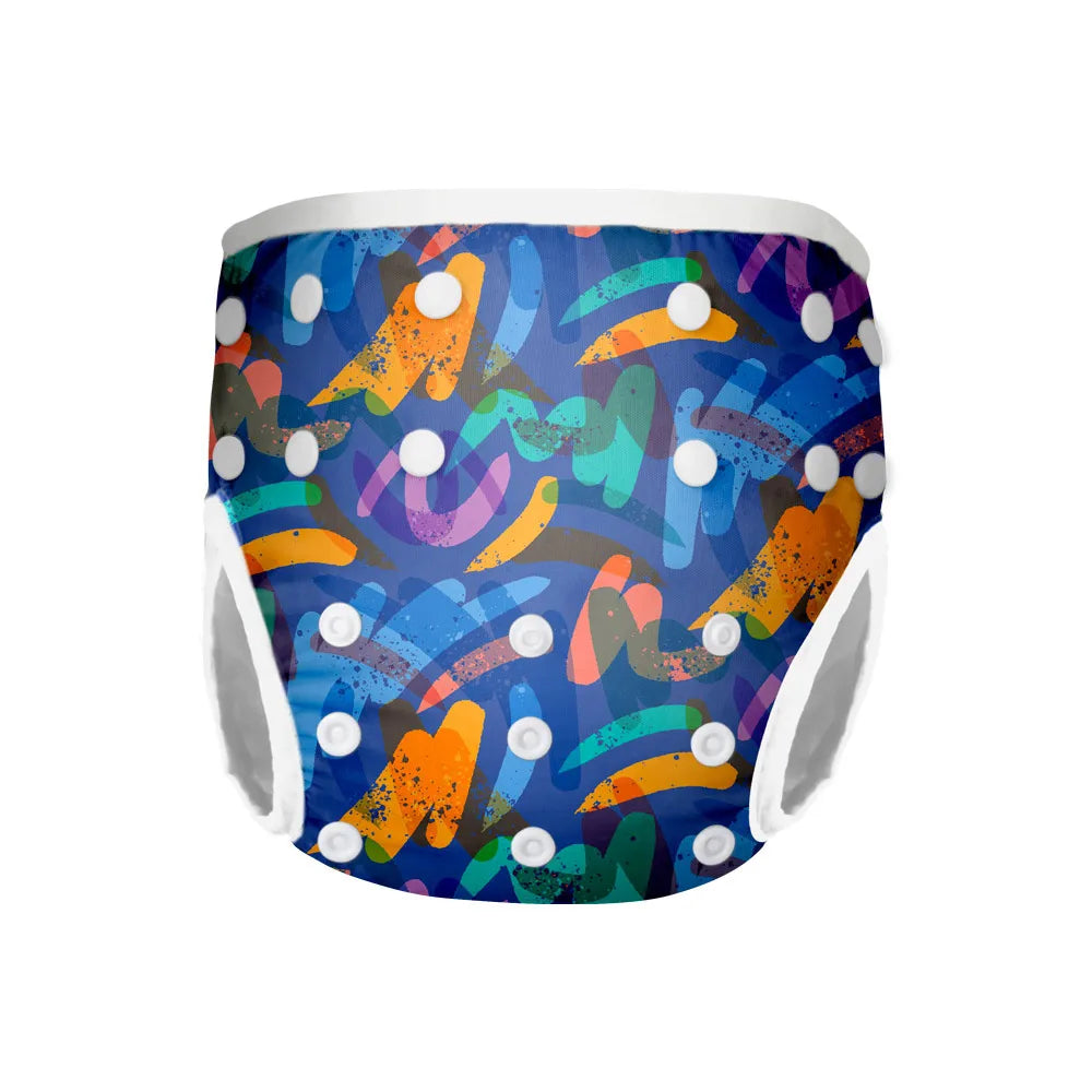 Factory Direct M Size Reusable Leak-proof Urine Solid Poop Strong Absorbent Swim Diaper Summer Pool 1-3 Years Old Baby