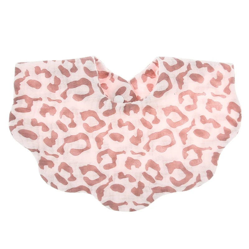 Baby  Shape Feeding Bib Bandana Burp Cloth Scarf Printed Soft  Cotton Absorbent Saliva Towel Breathable Apron for A2UB