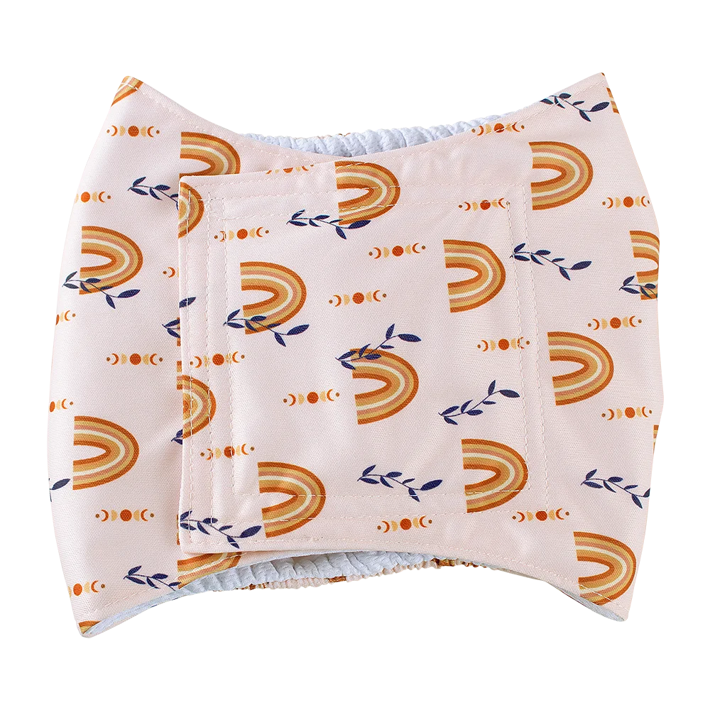 BIAI 1PC Durable Washable Male Dog Diaper Wraps Pet Boy Dog Cloth Nappies Reusable Pet Doggy Underwear Pants for Male Dog Leash