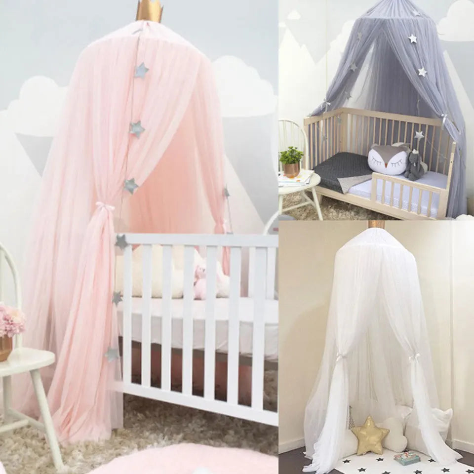 Baby Canopy Mosquito Net for Bed Baby Bed Mosquito Net Canopy Tulle Curtains Hanging Crib Mosquito Net Children's Room Decor