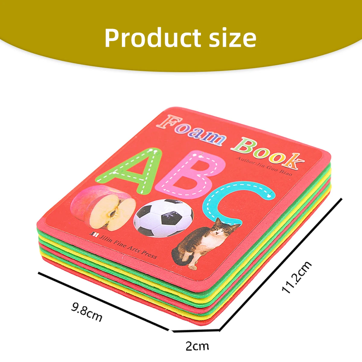 Children's English Eva Book Baby Cognitive Learning Rounded Corner Design Does Not Hurt Hands Beautifully Baby Educational Toys