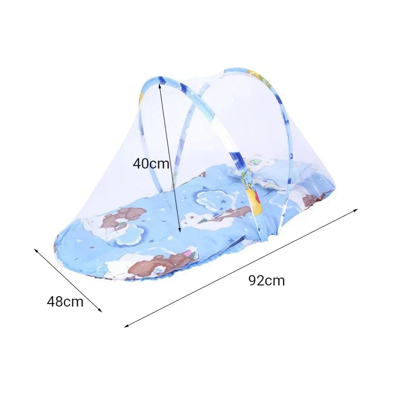 Baby Bed Mosquito Net Portable Foldable Baby Crib Netting Polyester Newborn for Summer Travel Netting Play Tent Children Bedding