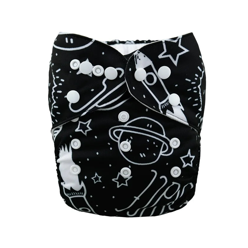 U Pick ALVABABY Baby Cloth Diaper Reusable Cloth Nappy Washable Diaper Nappy for Baby 3-15kg with 1pc Microfiber Insert