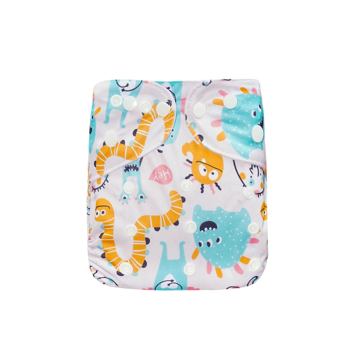 Elinfant 1pc Reusable Cloth Diaper Dry Fast Suede Cloth Inner Waterproof adjustable Baby Cloth Diaper For 3-15kg