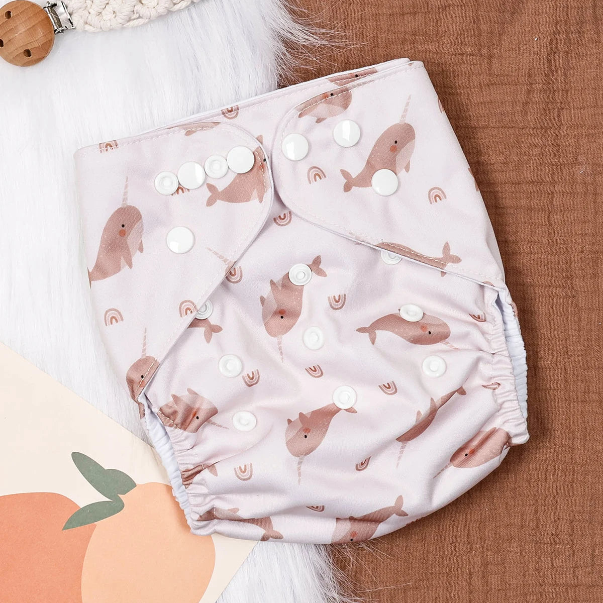 1pcs Baby Diapering Waterproof Reusable Adjustable Eco-Friendly 100% Polyester Baby Cloth Diapers