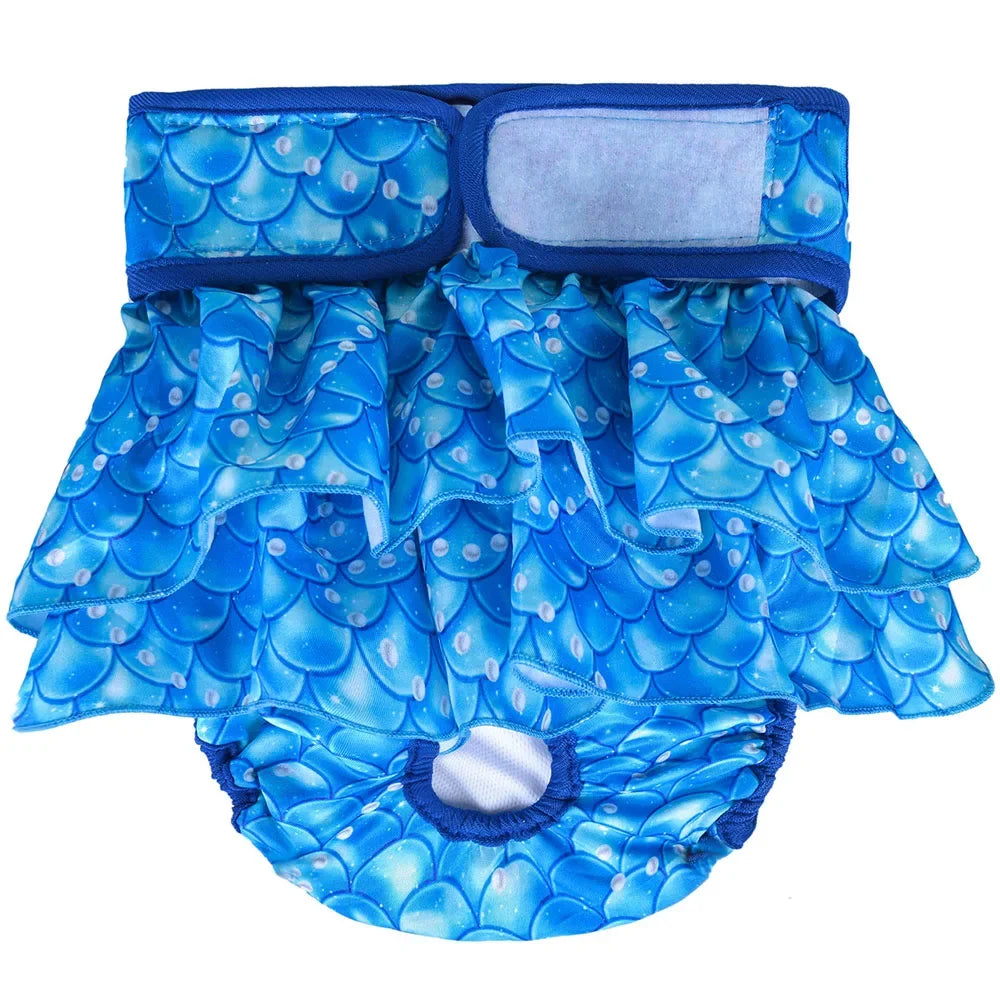 Reusable Dog Diapers Female Easy to Put No Leak Dog Diapers for Heat Cycle Diapers for Dogs Female High Absorbent Puppy Diapers