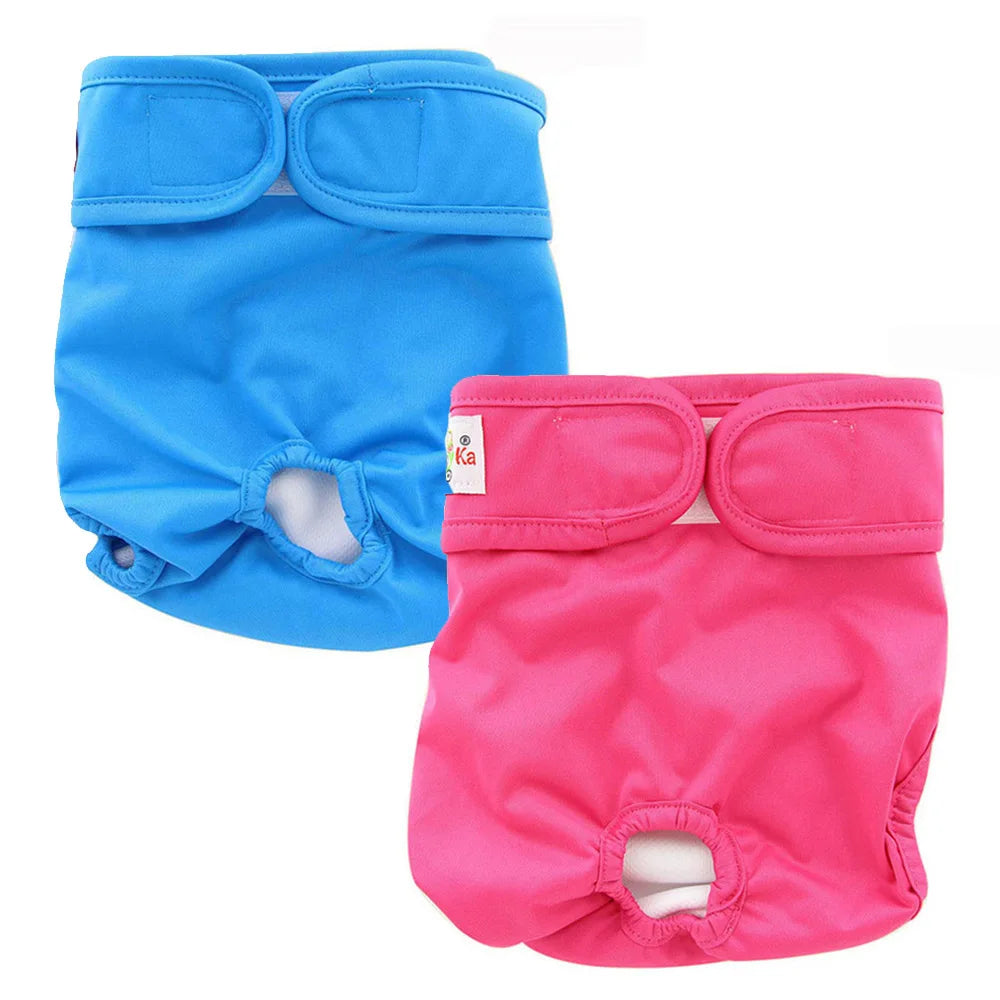 Ohbabyka Washable Female Dog Diapers Premium Reusable Diapers for Doggie in Heat Highly Absorbent Dog Diapers Female for PetPant