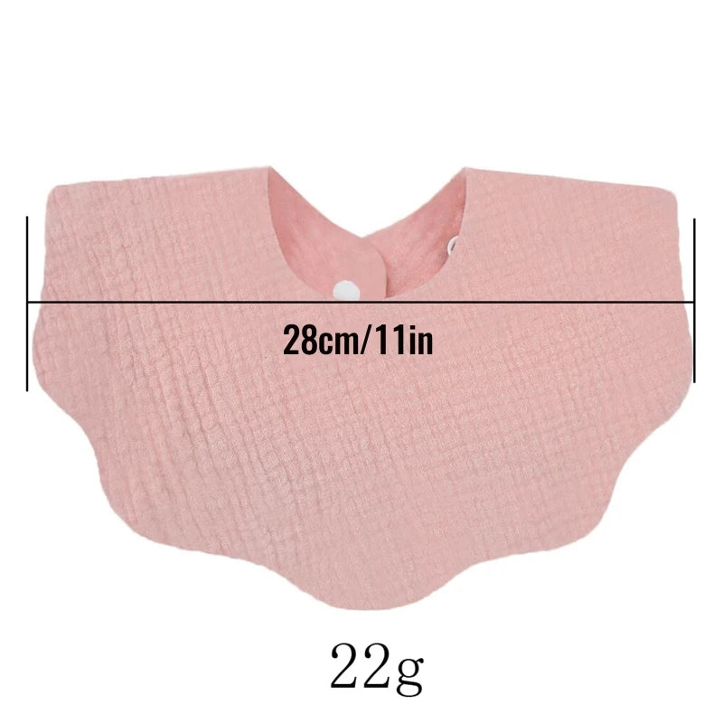 Baby  Shape Feeding Bib Bandana Burp Cloth Scarf Printed Soft  Cotton Absorbent Saliva Towel Breathable Apron for A2UB