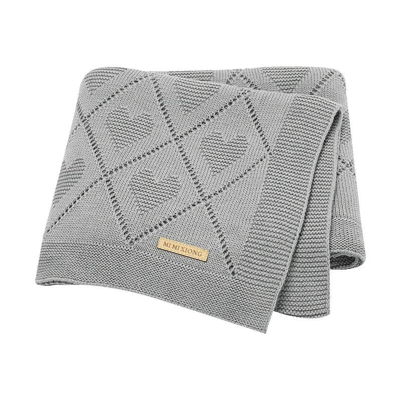Baby Blankets Super Soft Neworn Infant Babies Boys Girls Cotton Knit Sleep Quilts Covers for Stroller 90*70cm Kids Throwing Mats