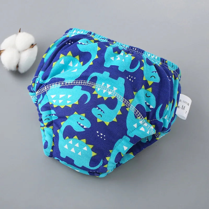 6 Layers Baby Elinfant 2 Size Diapers For Swimming Absorbent Ecological Diapers Reusable Training Panties Happy Flute Newborn