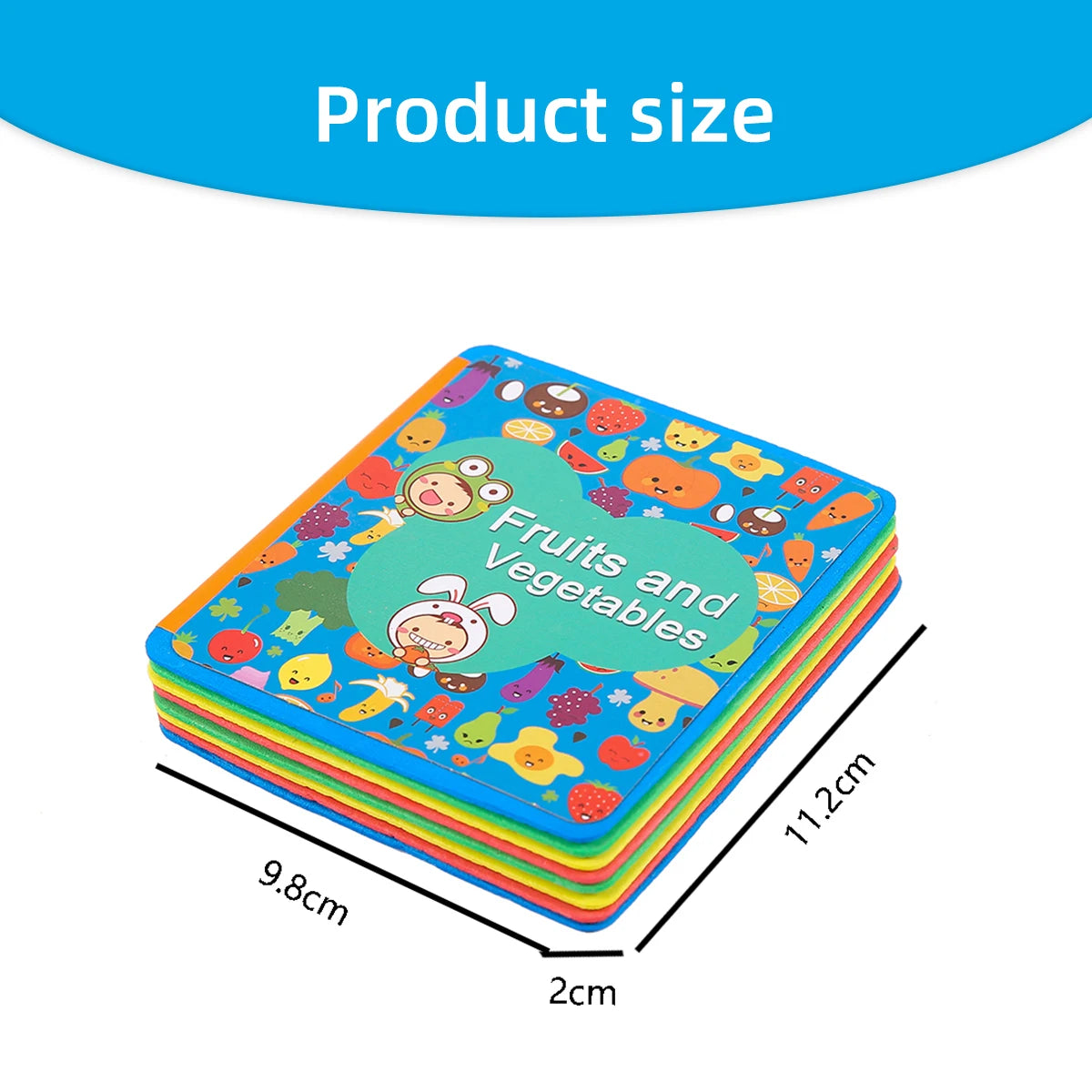 Children's English Eva Book Baby Cognitive Learning Rounded Corner Design Does Not Hurt Hands Beautifully Baby Educational Toys