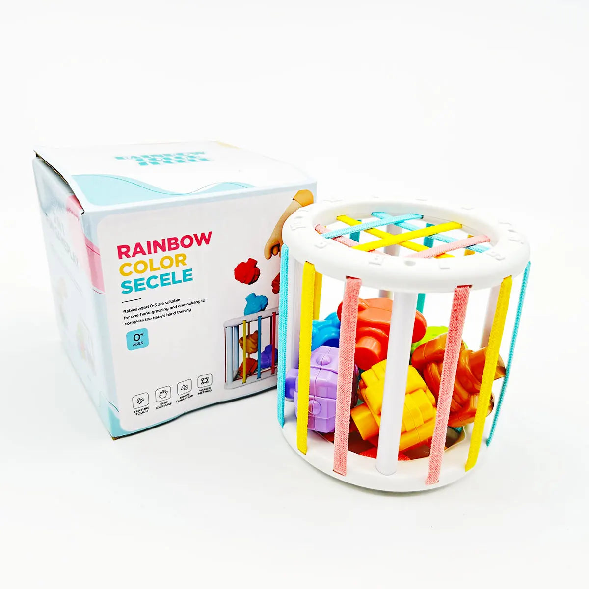 Montessori Baby Toys 18 Months Sensory Development Learning Educational Toys Colorful Blocks Sorting Game For Babies Infant