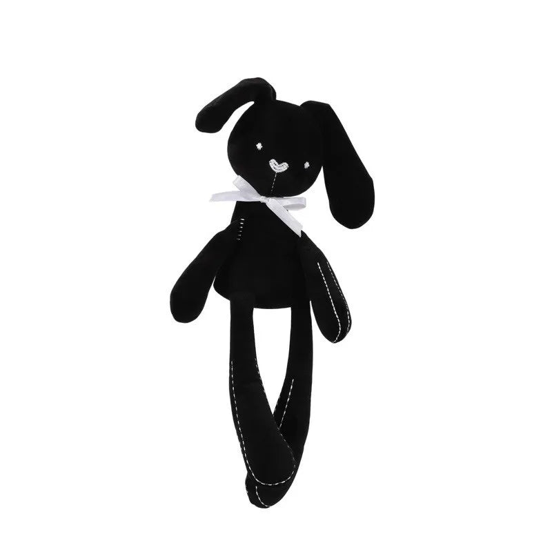 Baby Plush Rabbit Hand Puppet Soft Crib Stroller Infant Sleep Soothing Doll Mobile Pram Kids Hanging Ring Toys For Children Gift