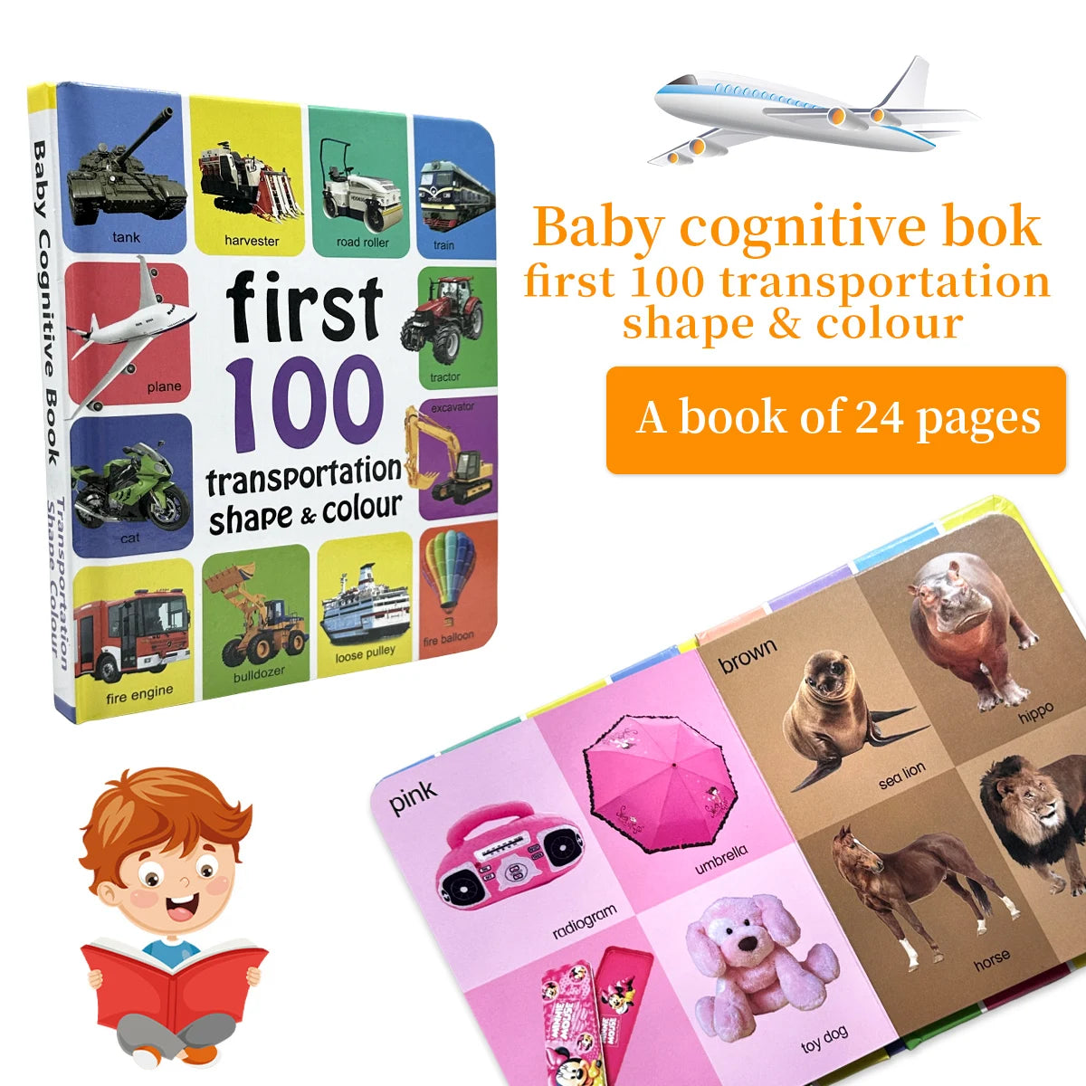 1-100 Fruits Vegetables Book Libros Manga Anime Coloring Books Preschool Learning Improves Children's Identification Skills Gift