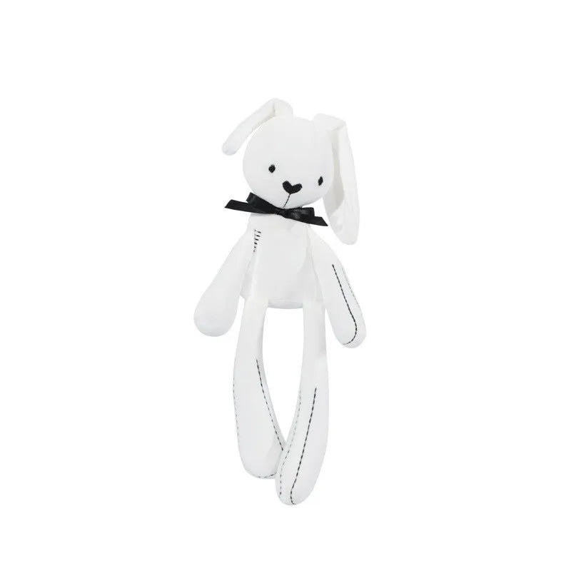 Baby Plush Rabbit Hand Puppet Soft Crib Stroller Infant Sleep Soothing Doll Mobile Pram Kids Hanging Ring Toys For Children Gift