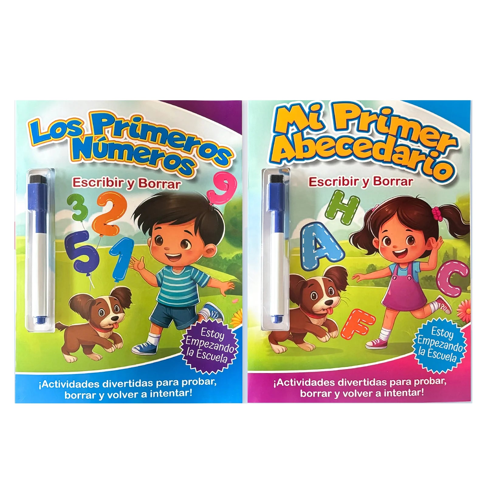 Spanish Children's Tracing Book Alphabet Numbers Learning Includes A Re-writable Pen Children's Puzzle Books Gifts