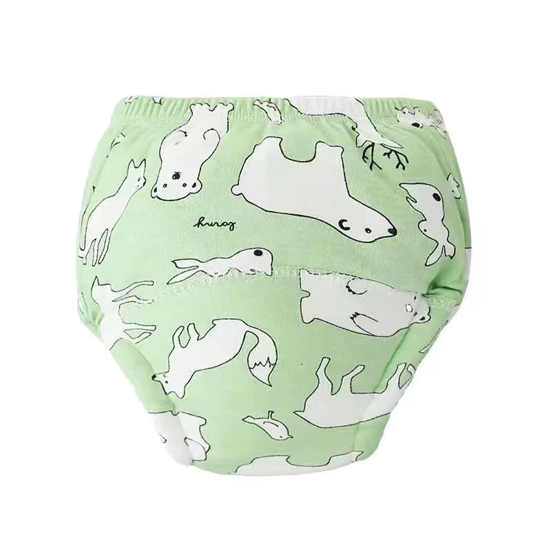 6 Layers Baby Elinfant 2 Size Diapers For Swimming Absorbent Ecological Diapers Reusable Training Panties Happy Flute Newborn