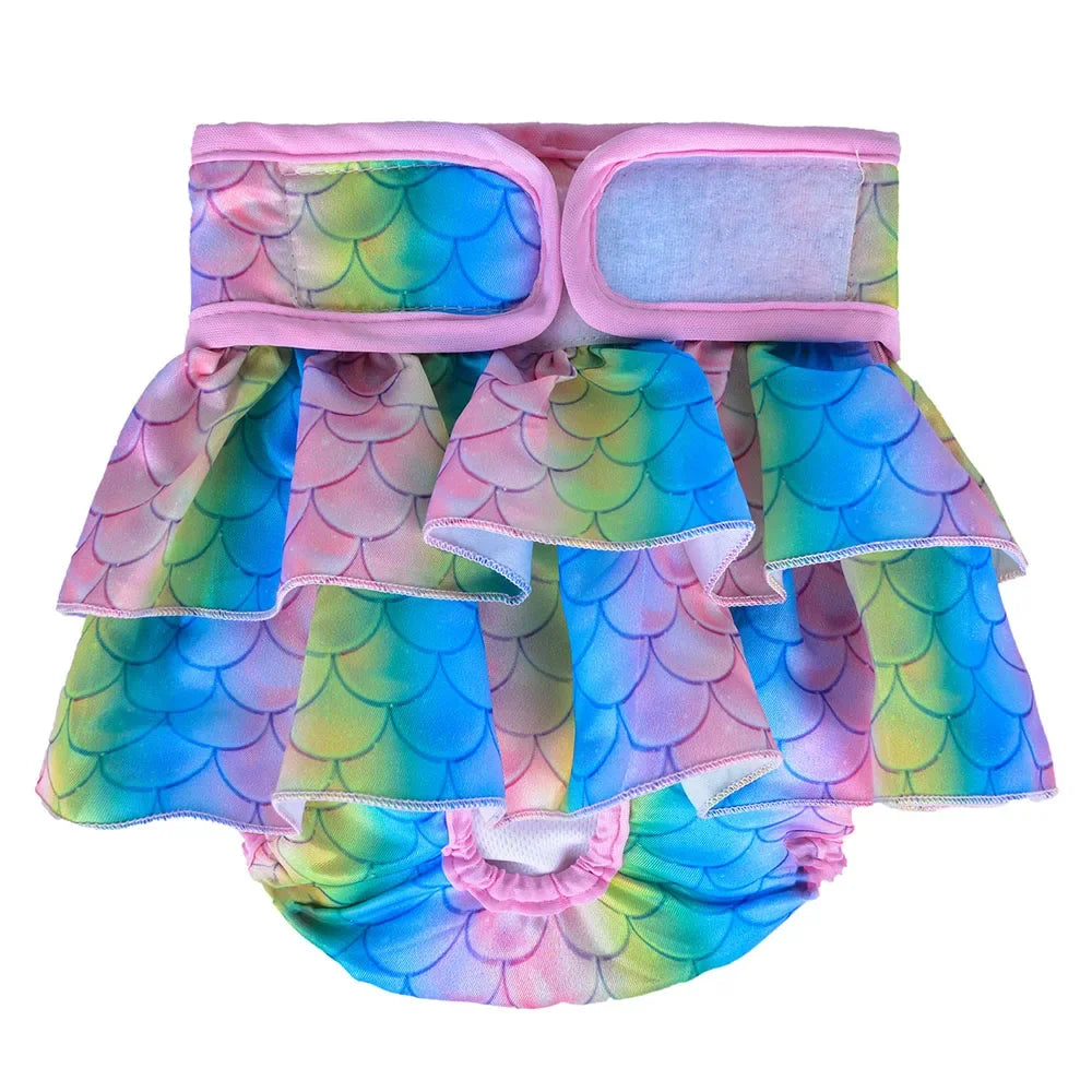 Reusable Dog Diapers Female Easy to Put No Leak Dog Diapers for Heat Cycle Diapers for Dogs Female High Absorbent Puppy Diapers
