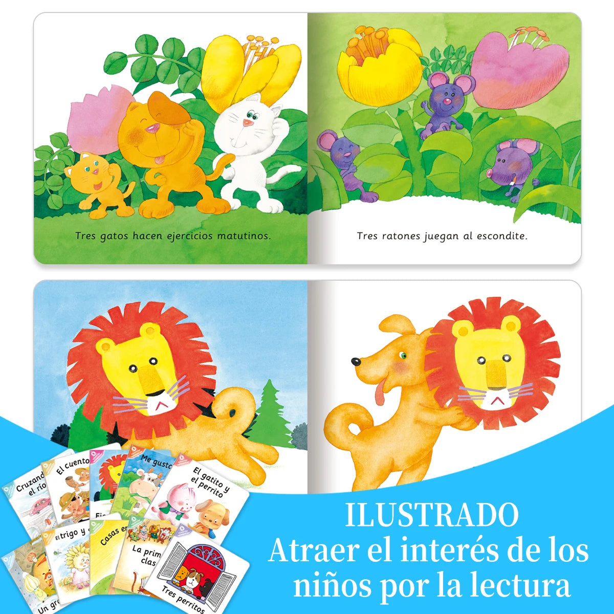 1 Set of 10 Spanish Children's Storybooks Children's Books Enlightenment Puzzle Books Early Learning Books Children's Gifts