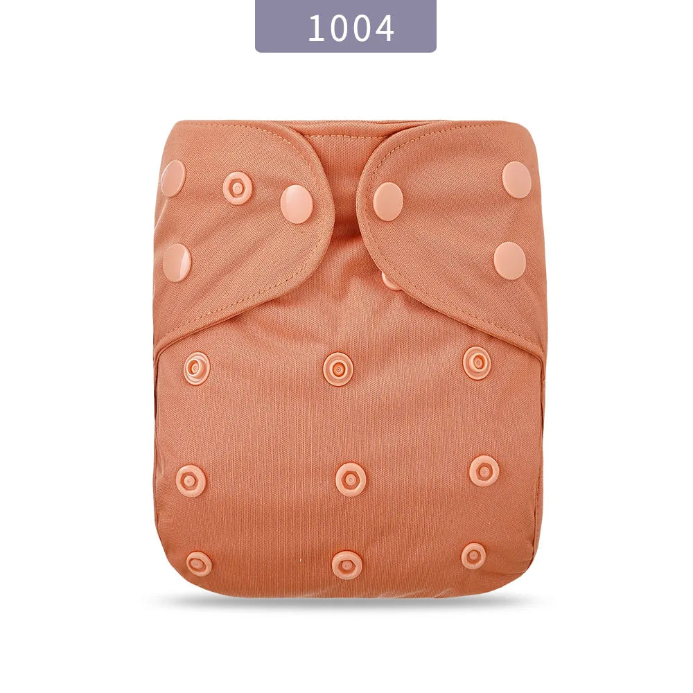Elinfant solid color popular waterproof diaper cover washable reusable one size for 3-15kg baby cloth diaper