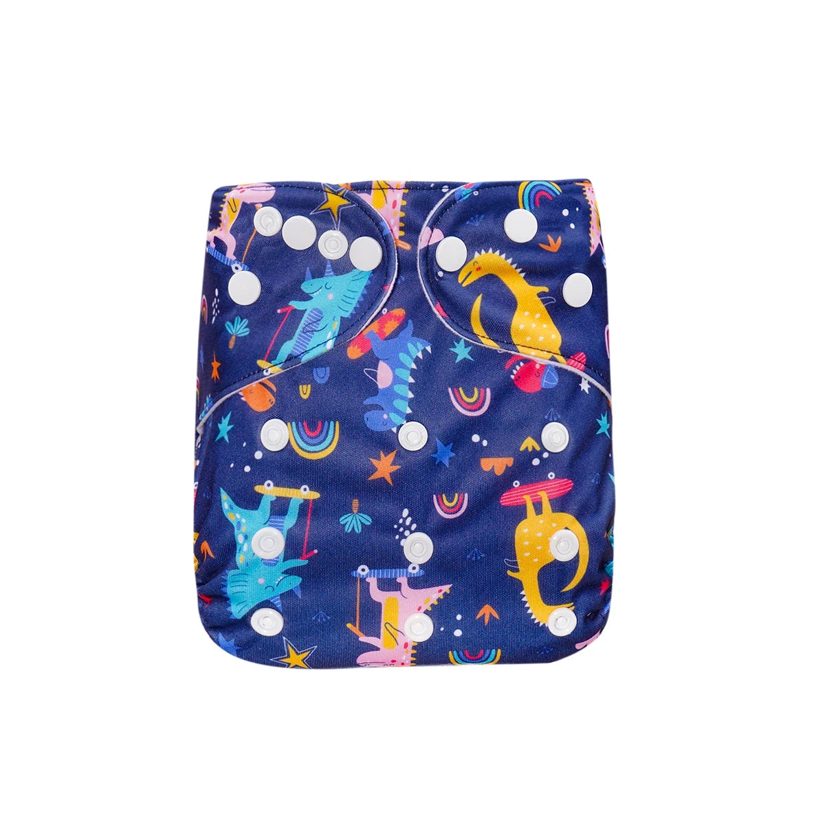 Elinfant 1pc Reusable Cloth Diaper Dry Fast Suede Cloth Inner Waterproof adjustable Baby Cloth Diaper For 3-15kg