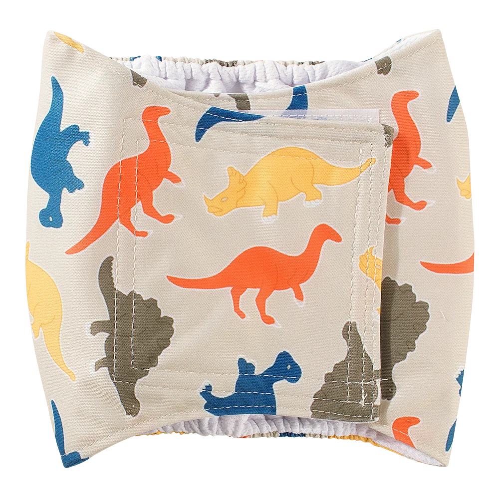 BIAI 1PC Durable Washable Male Dog Diaper Wraps Pet Boy Dog Cloth Nappies Reusable Pet Doggy Underwear Pants for Male Dog Leash