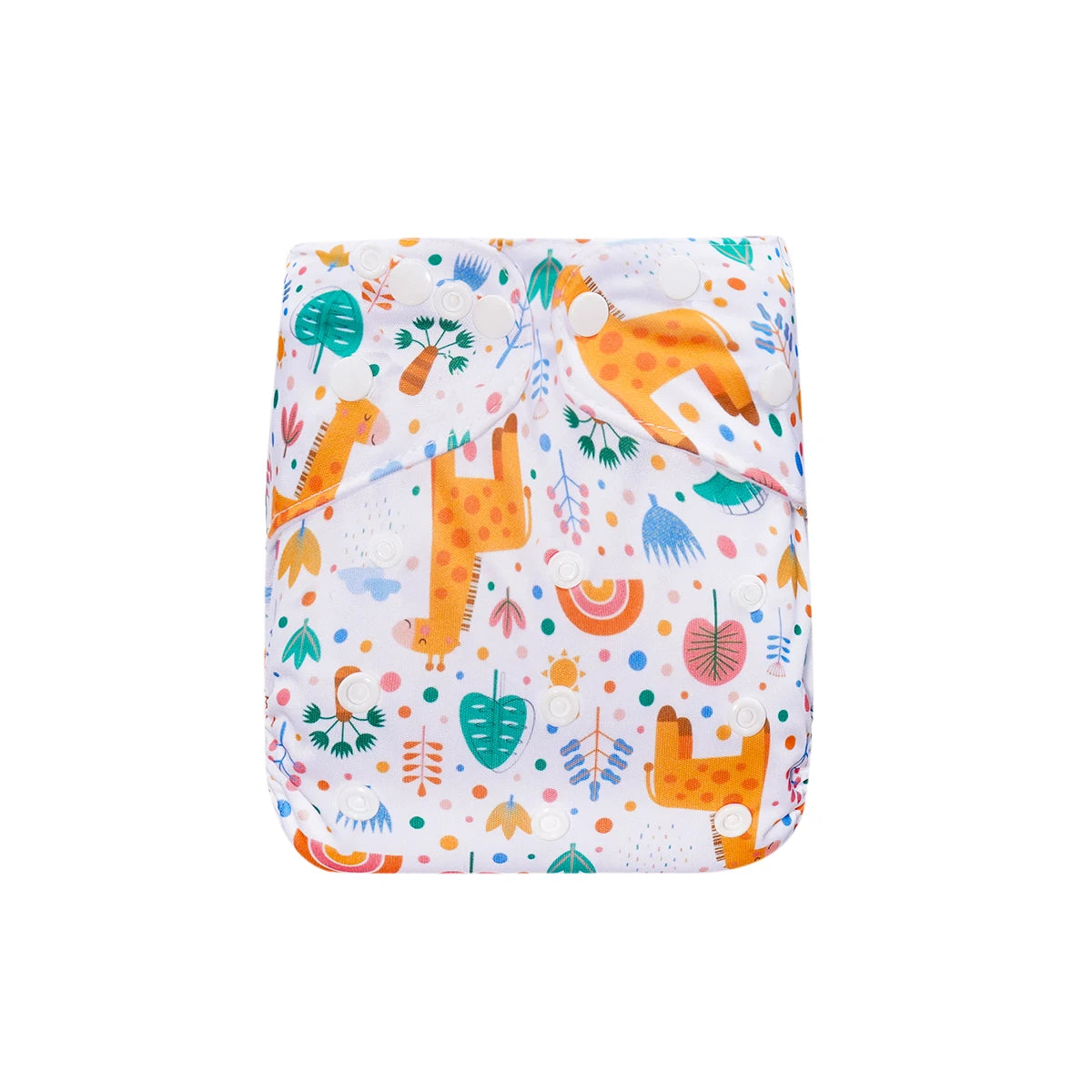 Elinfant 1pc Reusable Cloth Diaper Dry Fast Suede Cloth Inner Waterproof adjustable Baby Cloth Diaper For 3-15kg