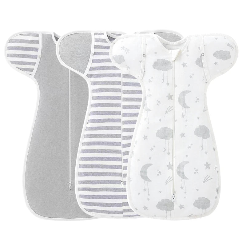 100%Cotton 0-6 Months Newborn Swaddle Sleepsack New Born Baby Swaddling Bedding ﻿