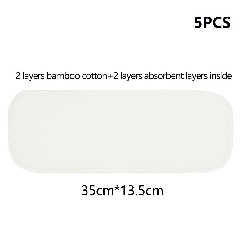 HappyFlute 4Pcs/Set 3-15kg Pocket Diaper EOC-Friendly Washable&Reusable Absorbent Adjustable Baby Ecological Nappy Cover