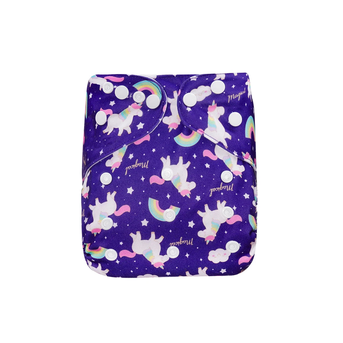 Elinfant 1pc Reusable Cloth Diaper Dry Fast Suede Cloth Inner Waterproof adjustable Baby Cloth Diaper For 3-15kg