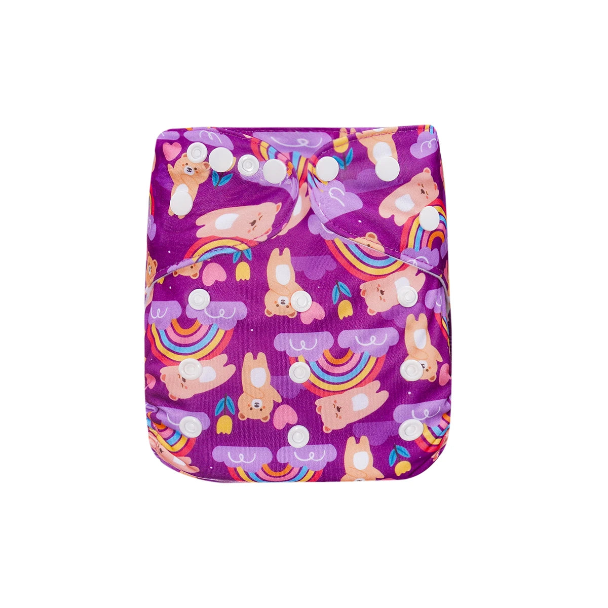 Elinfant 1pc Reusable Cloth Diaper Dry Fast Suede Cloth Inner Waterproof adjustable Baby Cloth Diaper For 3-15kg