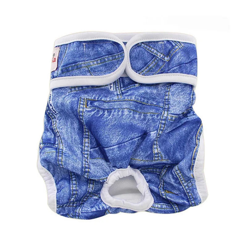 Ohbabyka Washable Female Dog Diapers Premium Reusable Diapers for Doggie in Heat Highly Absorbent Dog Diapers Female for PetPant