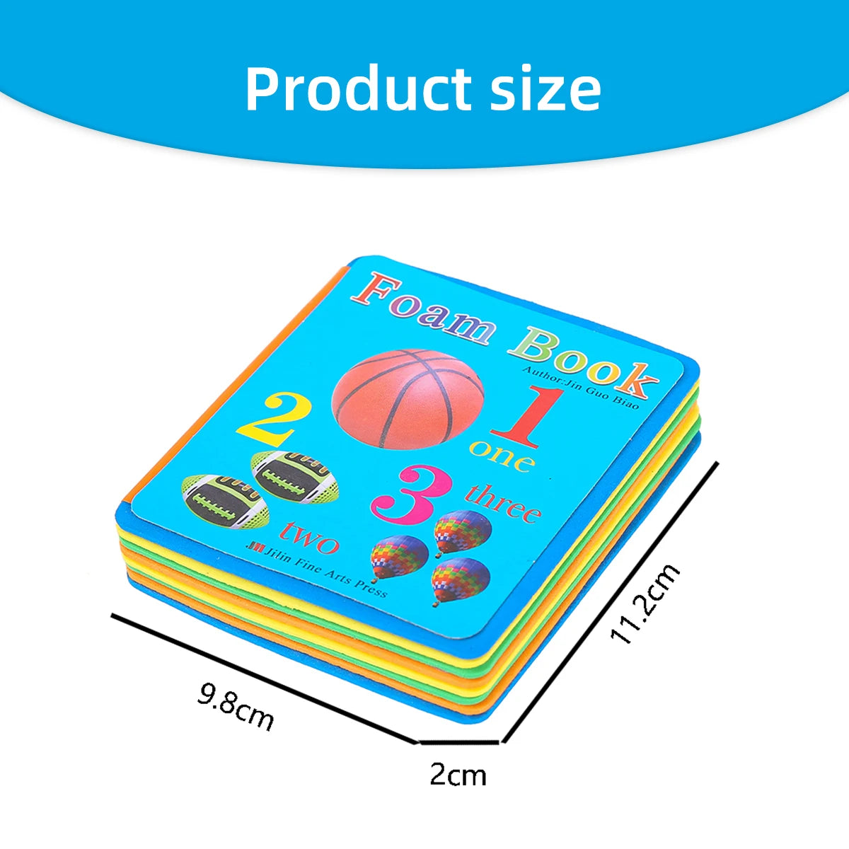 Children's English Eva Book Baby Cognitive Learning Rounded Corner Design Does Not Hurt Hands Beautifully Baby Educational Toys