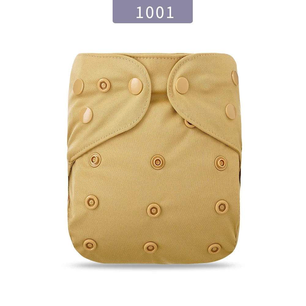 Elinfant solid color popular waterproof diaper cover washable reusable one size for 3-15kg baby cloth diaper
