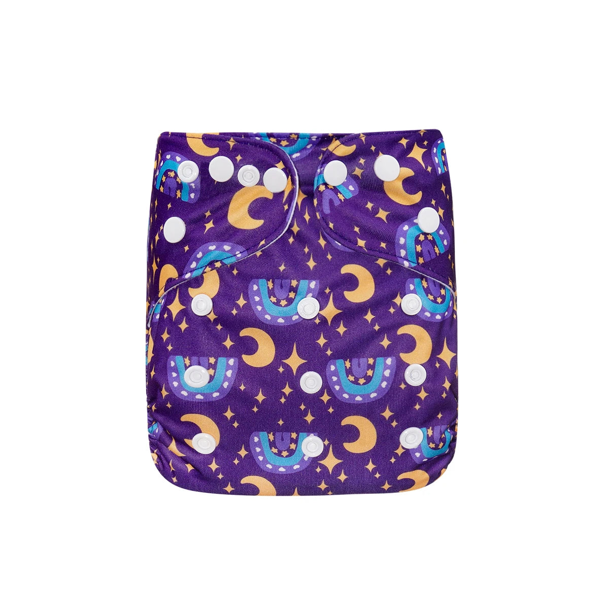 Elinfant 1pc Reusable Cloth Diaper Dry Fast Suede Cloth Inner Waterproof adjustable Baby Cloth Diaper For 3-15kg