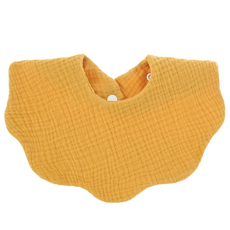 Baby  Shape Feeding Bib Bandana Burp Cloth Scarf Printed Soft  Cotton Absorbent Saliva Towel Breathable Apron for A2UB