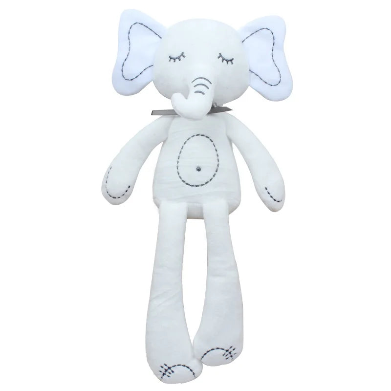 Baby Plush Rabbit Hand Puppet Soft Crib Stroller Infant Sleep Soothing Doll Mobile Pram Kids Hanging Ring Toys For Children Gift