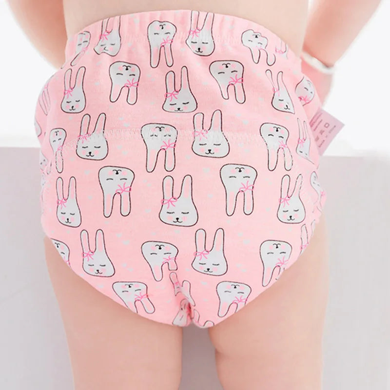6 Layer Waterproof Reusable Cotton Baby Training Pants Infant Shorts Underwear Cloth Baby Diaper Nappies Panties Nappy Changing