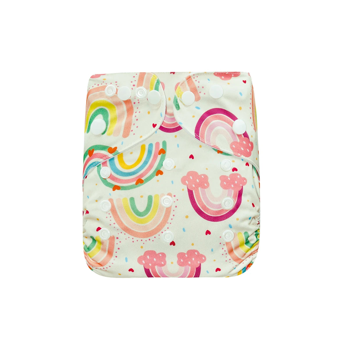 Elinfant 1pc Reusable Cloth Diaper Dry Fast Suede Cloth Inner Waterproof adjustable Baby Cloth Diaper For 3-15kg